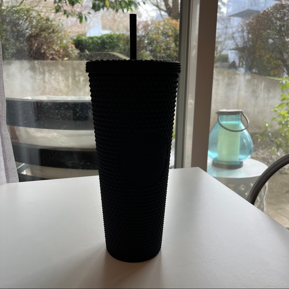 Starbucks black soft studded tumbler